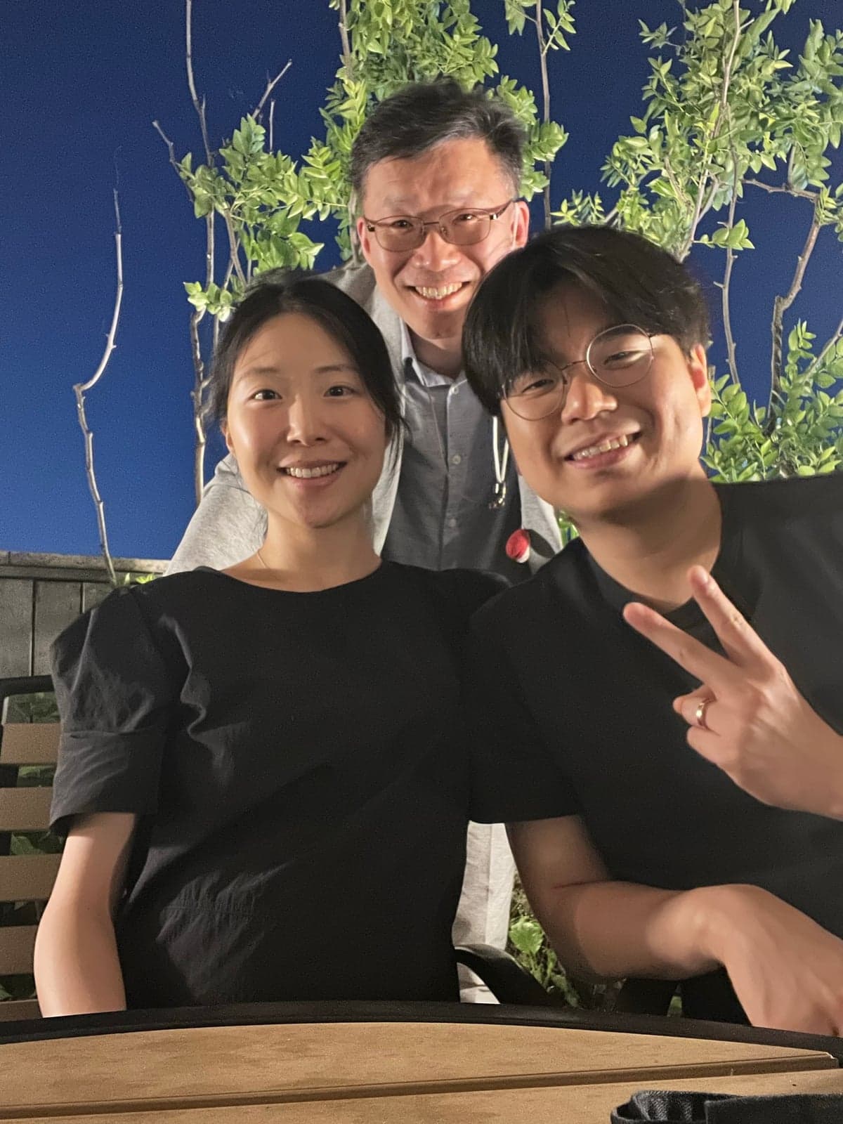 정원에서 남긴 미소